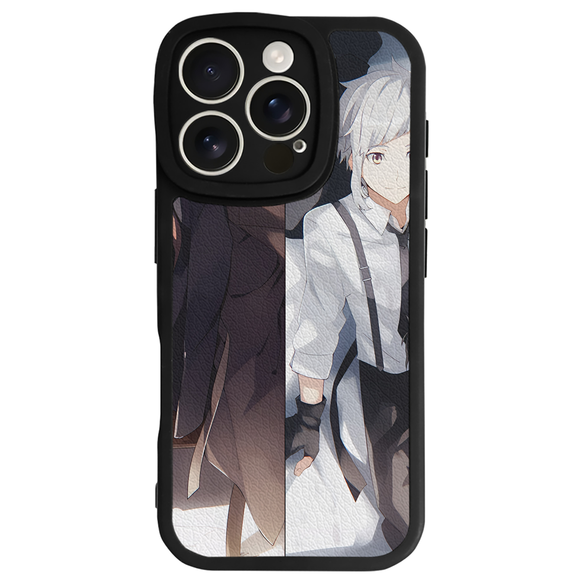 （画像用） 文豪ストレイドッグス Bungo Stray Dogs 【iPhone 16シリーズ対応】シリコンスマホケース（レザー調） 材質：シリコン
